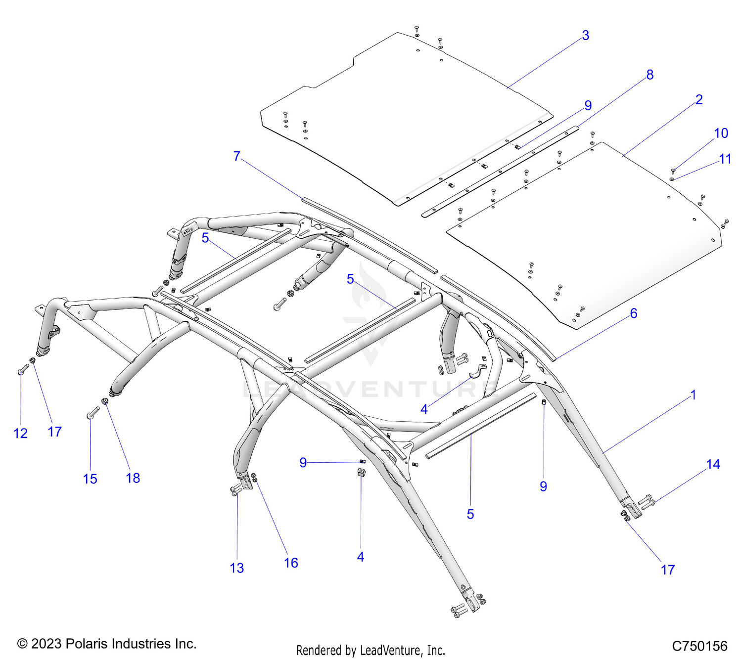 CHASSIS, CAB FRAME - Z26R4K2KAC/BC/AR/BR/AJ/BJ/AV/BV (C750156)