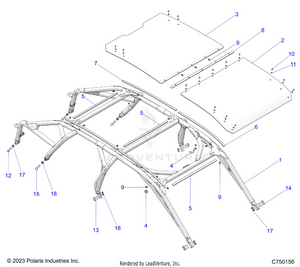 Chassis, Cab Frame - Z25r4d2kak/bk/aj/bj/am/bm (c750156) Schematic