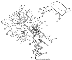 Rear Cab And Seat Xpress 300 W97ca28c And  Xpress 400l W97ca38c (4939603960a007) Schematic
