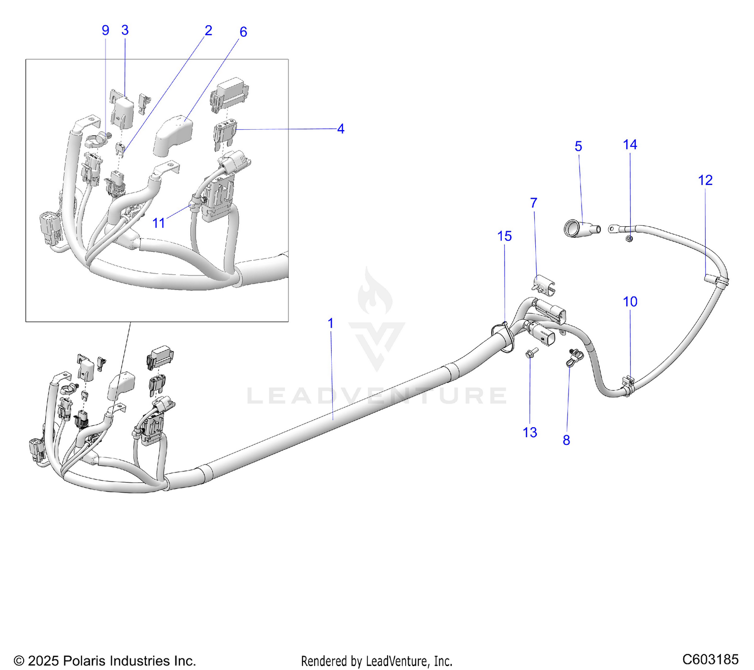 ELECTRICAL, HARNESS, REAR - S26AJE9FSL/AJN9FSL/FSM (C603185)