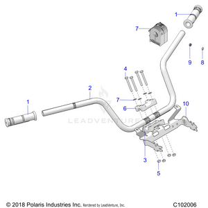 Steering, Handlebar And Controls - A20sxz85af/ap/caf/cap (c102006) Schematic
