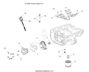 Engine, Oil System - A12zn8efk/efo (49atvoil09spxp850) Schematic