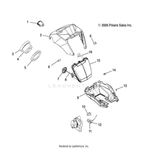 Headlight Pod And Speedometer - A06mh68aa/ad/af (4999200099920009b14) Schematic
