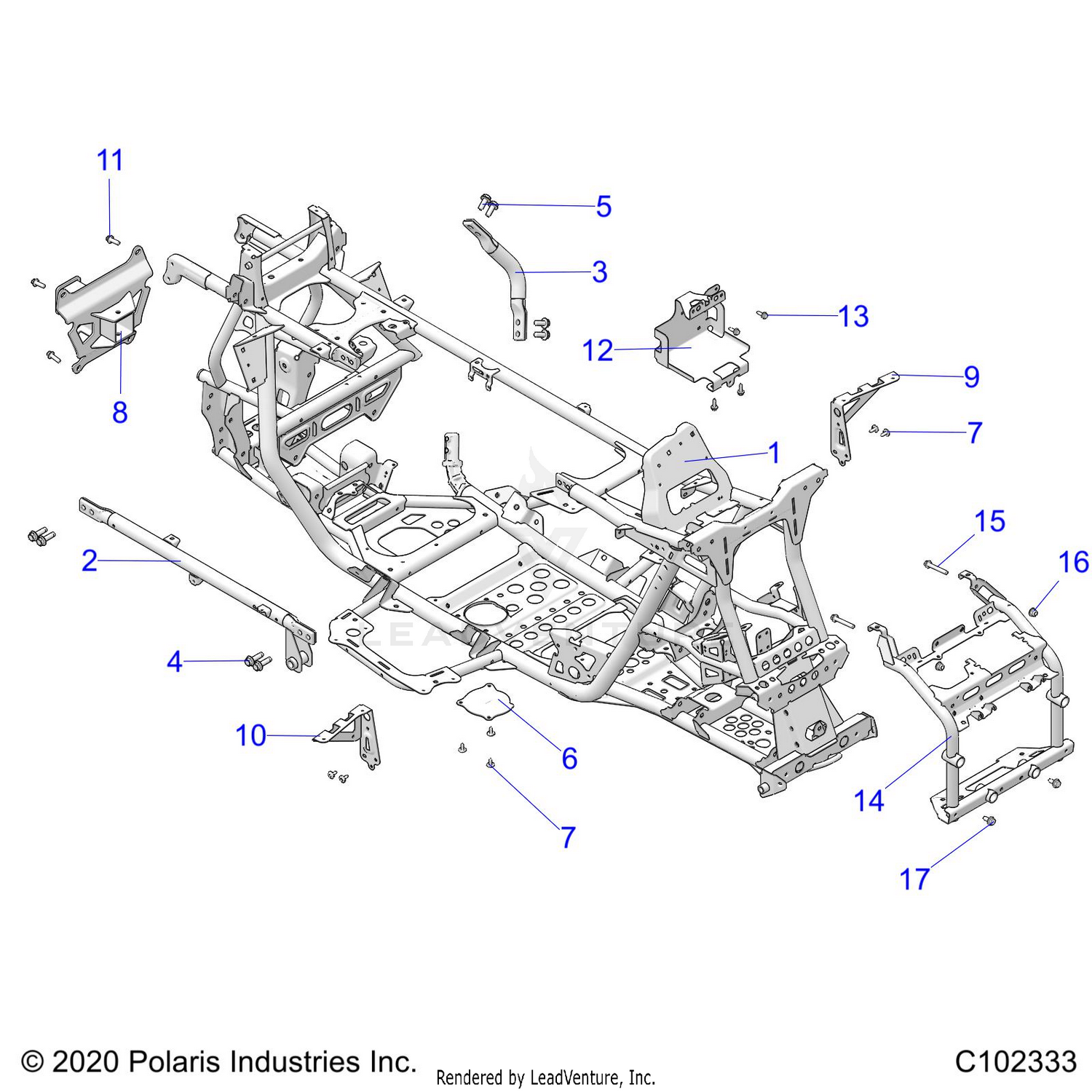 CHASSIS, MAIN FRAME - A26SLZ95AF (C102333)