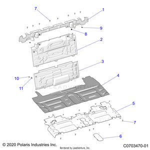 Body, Rear Closeoff, Center Panels - Z24rmc2kah/bh (c0703470-01) Schematic