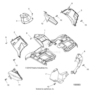 Body, Front Cab - A19sxn85a8 [100593] Schematic