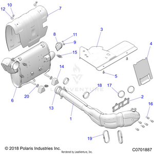 Engine, Exhaust System - Z23asa87a2(c0701887) Schematic