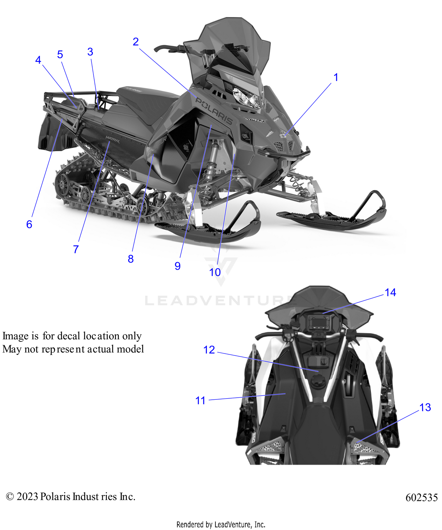 BODY, DECALS, BLACK SIDE PANEL OPTION - S24TLF6RS (602535)