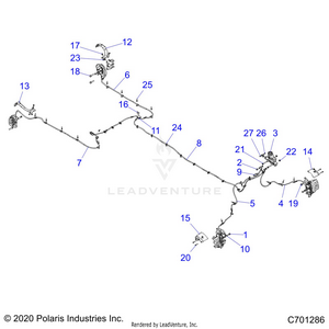 Brakes, Brake Lines And Master Cylinder - Z21rau92an/bn (c701286) Schematic