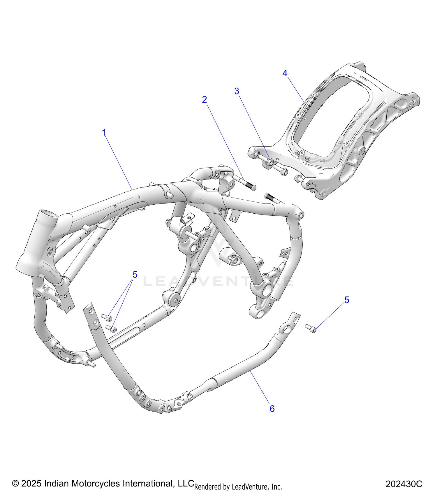 CHASSIS, FRAME ASM. - N26DBDBH/DBGBH ALL OPTIONS (202430C)