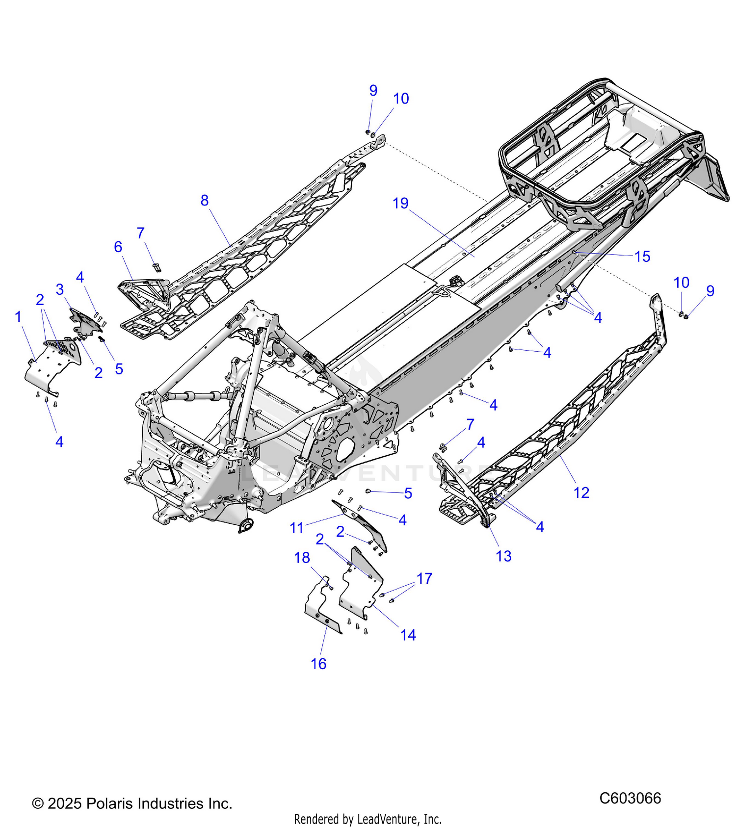 CHASSIS, FOOTRESTS, and RUNNINGBOARDS - S26TFN6RSP/RSL (C603066)