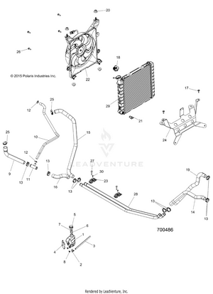 Engine, Cooling System - R16rda57a1/b1 (700486) Schematic