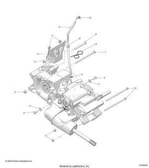 Drive Train, Main Gearcase Mounting - A25shy57al/an (c102678) Schematic