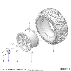 Wheels, Rear - A25slz95af (c102341-2) Schematic