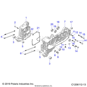 Engine, Crankcase - A21hbb07a3/a7/b3/b7 (c1206112-13) Schematic
