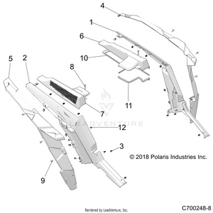 Body, Rear Fenders And Bezels- Z20pal92ag/ap/bg/bp/lg/g92ag/ap/lg (c700248-8) Schematic