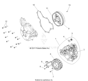 Engine, Stator And Cover - R12jt87ab/ad/as/aw/9eaw (49rgrmagnetocvr12rzrxp900) Schematic