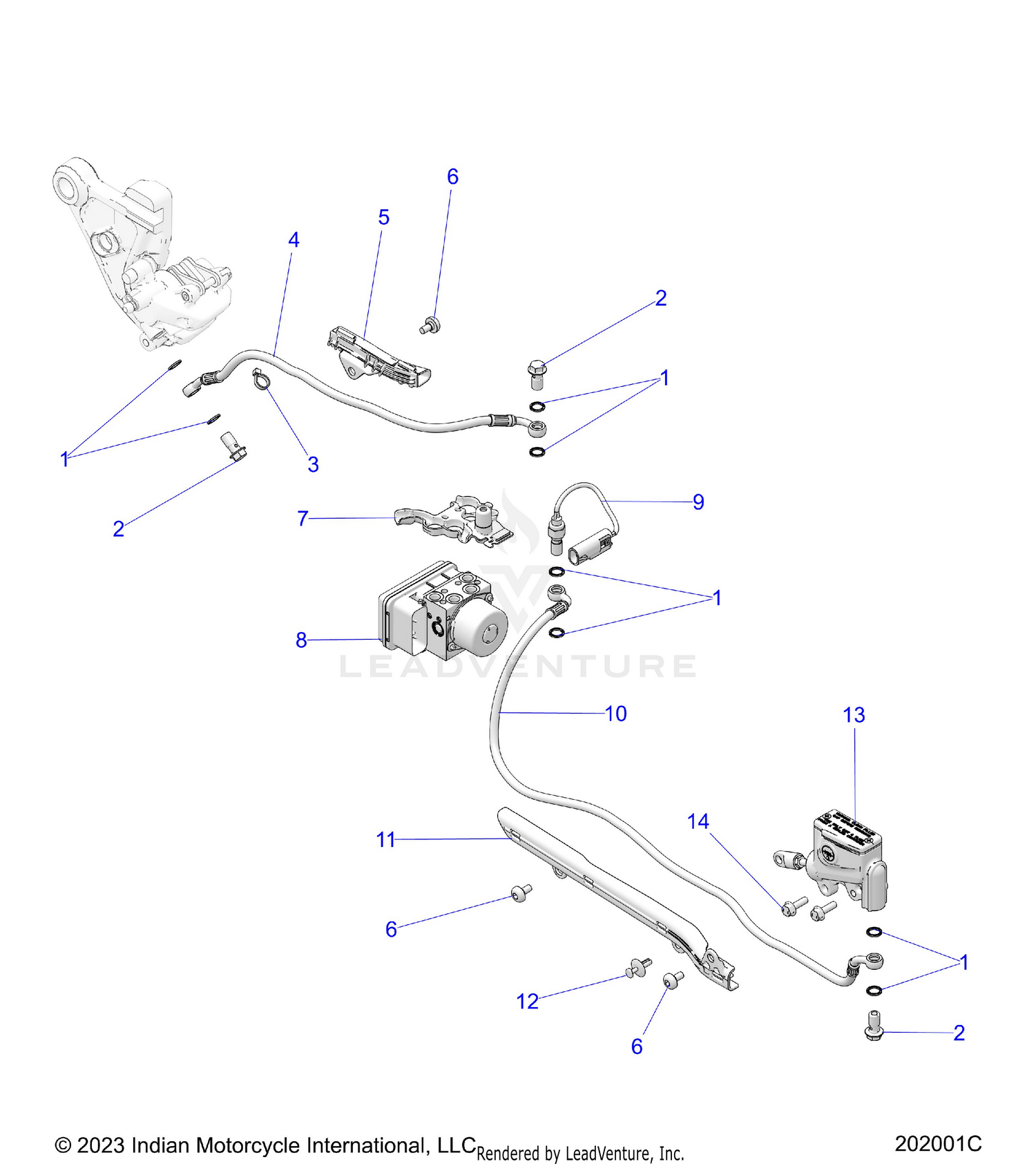 BRAKES, REAR ASM. - N26SSB61/SSC61 (202001C)