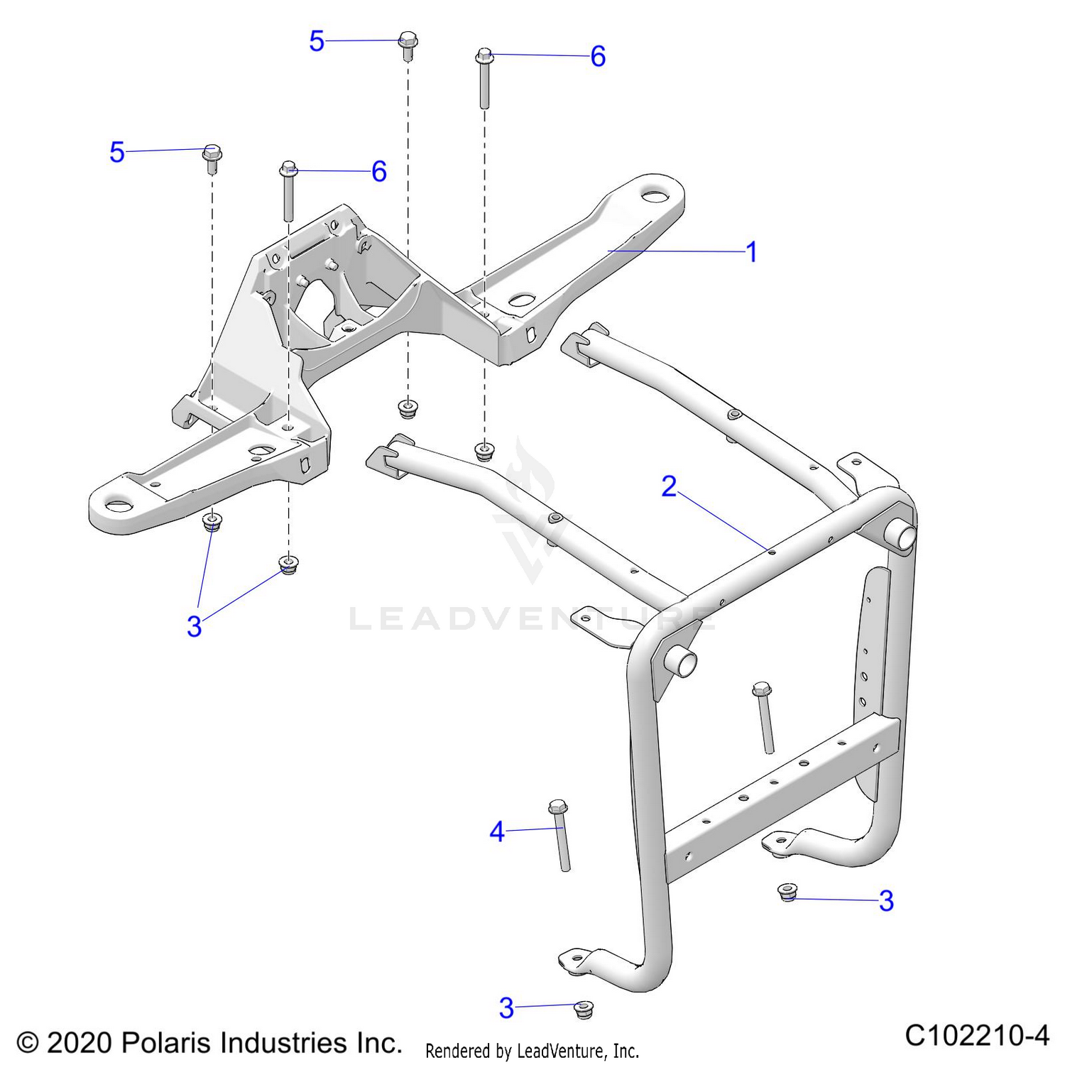 BODY, FRONT BUMPER SUPPORT - A26SXN85A7 (C102210-4)