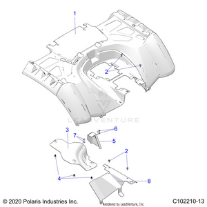 Body, Rear Cab - A21sxn85a4 (c102210-13) Schematic