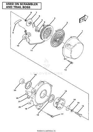 Recoil Starter Assembly (4910981098054a) Schematic