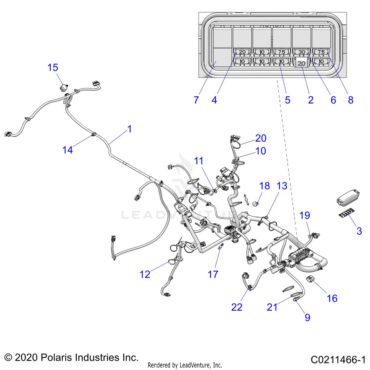 ELECTRICAL, HARNESS - A26SXR95AG (C0211466-1)