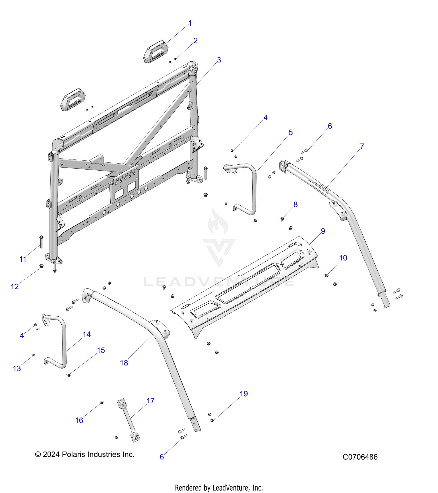 CHASSIS, CAB FRAME - R26RRED4DB (C0706486)