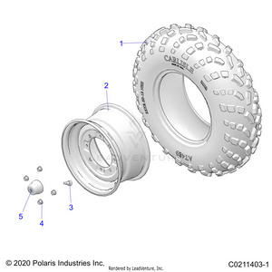 Wheels, Front Tire - A21seg57a1/a3/a5 (c0211403-1) Schematic