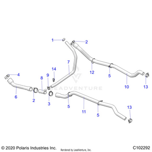 Engine, Cooling System, Hoses - A22shz57ae (c102292) Schematic