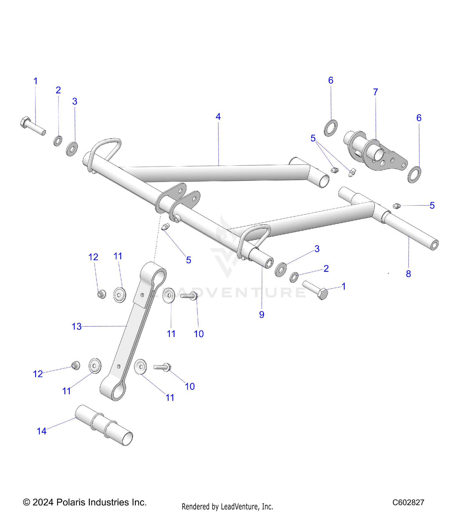 SUSPENSION, TORQUE ARM, FRONT - S26TFM8MS (C602827)