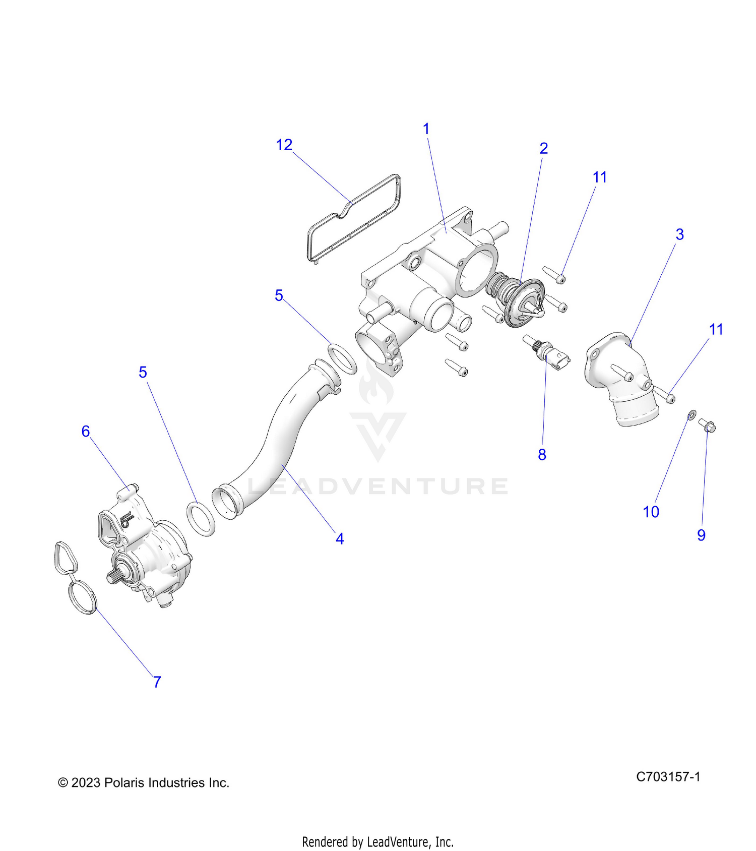 ENGINE, WATERPUMP AND RELATED - Z26RPP2KBL (C703157-1)