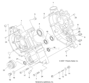 Engine, Crankcase - A08lh46aq/ax/az (49atvcrankcase08sp400) Schematic