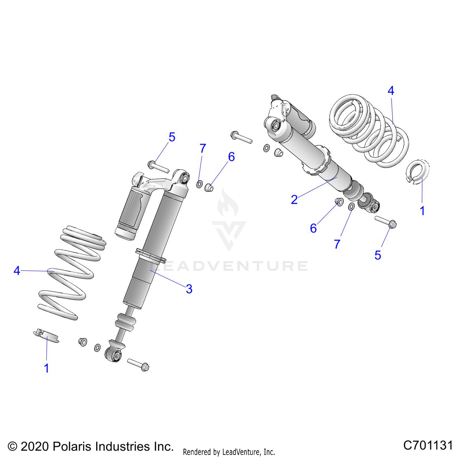 SUSPENSION, FRONT SHOCK MOUNTING - G22GAD99AP/BP (C701131)