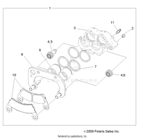 Brakes, Front Caliper - R11rc08ga/gh/fa/fh (49levcaliper10sdw) Schematic