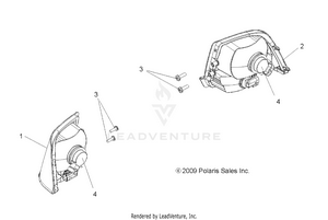 Electrical, Taillights - A09tn50ax/az (49atvtaillamps09spx2500) Schematic