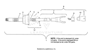 Cv Joint - Neapco Parts Scrambler W957840 (4927252725b004) Schematic