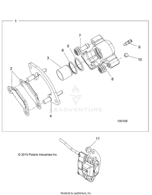 Brakes, Rear Caliper - A19sxn85a8 [100109] Schematic