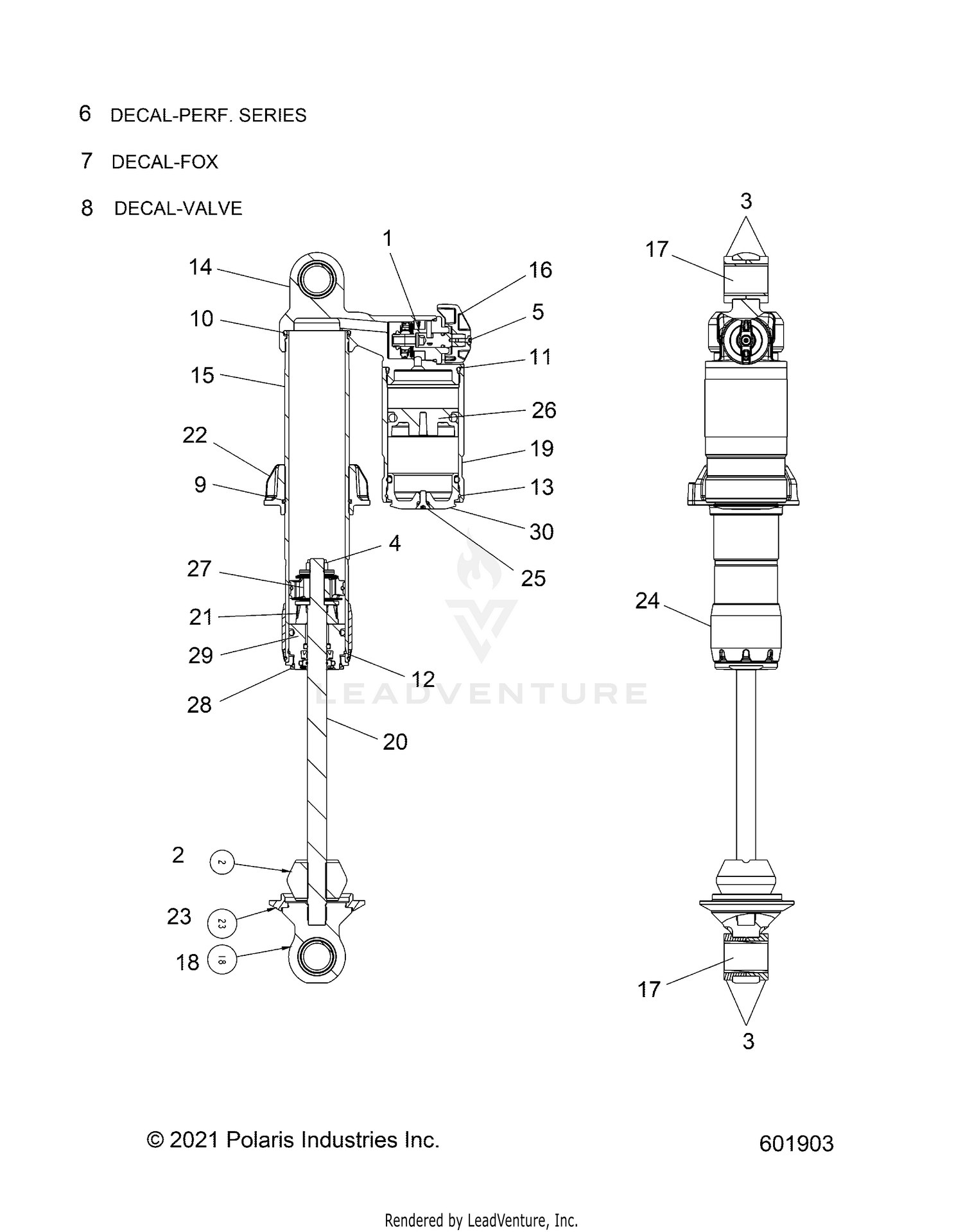 SUSPENSION, SHOCK, IFS - S22TLP6RS ALL OPTIONS (601903)