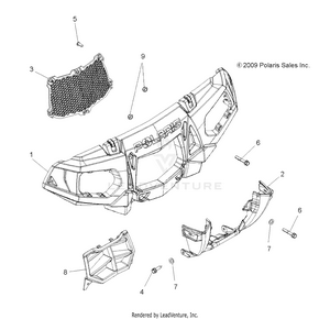 Body, Front Bumper And Mounting - A10zx85ak/al/as/at/ax (49atvbumper10spxp550) Schematic