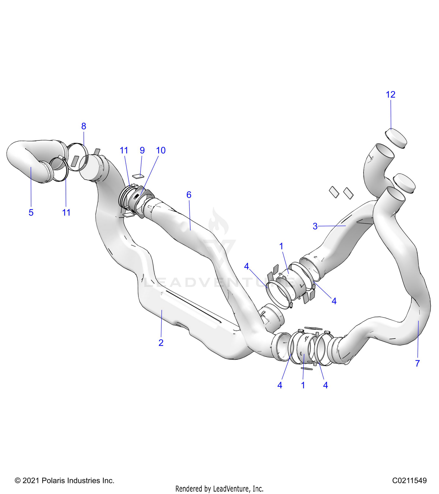 BODY, CLUTCH DUCTS - A26SXM95AR (C0211549)