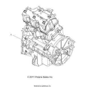Engine, Short Block - A12zn8efk/efo (49atvengine12sp850) Schematic