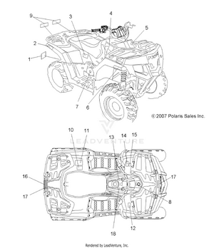 Body, Decals - A08lh46aq/ax/az (49atvdecal08sp400) Schematic