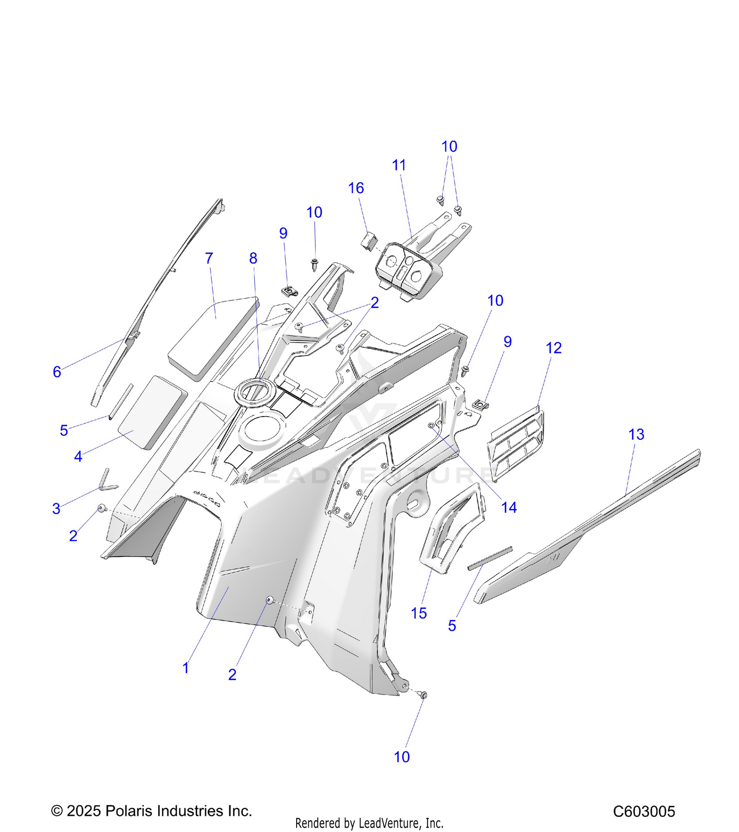 BODY, CONSOLE - S26TLF9FSL (C603005)
