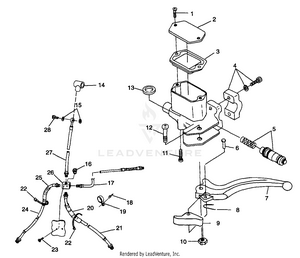 Controls - Master Cylinder/brake Line - W98ch50a(c)(d)(e)(f) (4950135013b011) Schematic