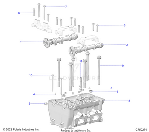 Engine, Cylinder Head - Z25x4e92ap/b4 (c750274) Schematic