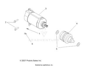 Engine, Starting Motor - A09cl76aa (49atvstarter08sp800efi) Schematic