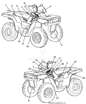 Decals  Sportsman 500 W97ch50a (4939993999a009) Schematic