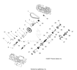 Drive Train, Main Gearcase Internal - A08dn50af/as/aw/az (49atvtransintl08spx25) Schematic