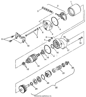 Starting Motor (300) Xpress 300 W97ca28c (4939603960d011) Schematic