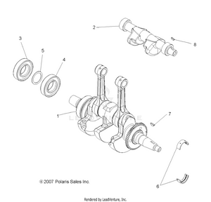 Engine, Crankshaft And Balance Shaft - A09cl76aa (49atvcrankshaft08sp800efi) Schematic